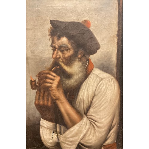 203 - Italian School (19th century)
The Pipe Smoker
oil on canvas, 38cm x 24.5cm