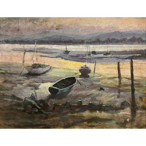 144 - Philip Scott, View of the Beach, Marble Hill, County Donegal, signed, oil on board, 34.5cm x 45cm.