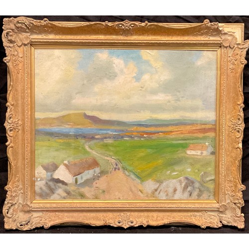 168 - Irish School, early 20th century, 'The Rosses, County Donegal', oil on board, 32cm x 38cm.