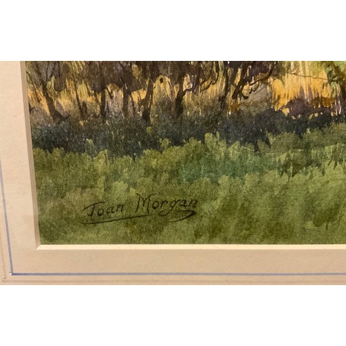 82 - Joan Morgan, near Malham Cove, signed, watercolour, 26cm x 36cm.