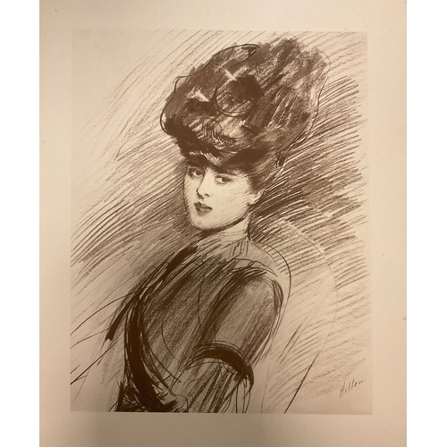 52 - Paul Caesar Helleu (French, 1859 - 1927), Ellen, sepia lithograph, Sagot Poster, signed in the plate... 