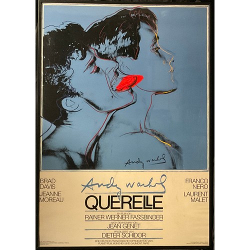 305 - Andy Warhol 
Querelle Film Poster 1983, 
offset lithograph 
99cm x 69cm