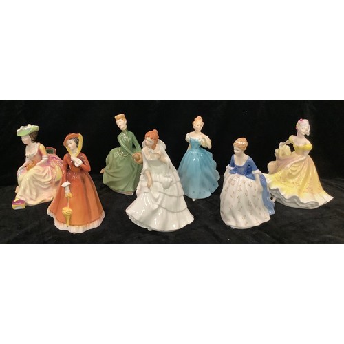 59 - A collection of Royal Doulton figurines, comprising HN2962 Barbara, HN2705 Julia, HN2178 Enchantment... 