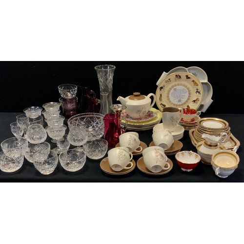 259 - Ceramics & Glass - Bisto part tea set;  Poole pottery coffee set;  Paragon, Grafton and other cups a... 