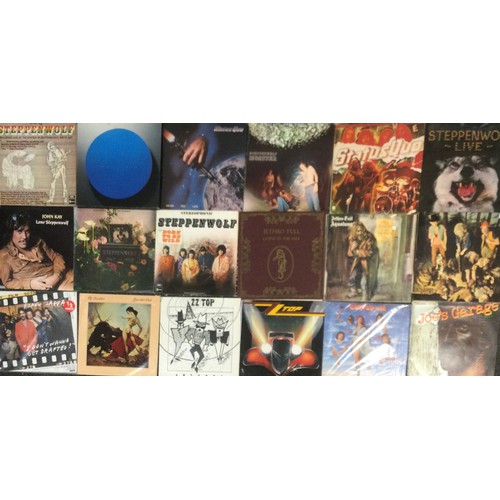 282 - Vinyl LP Records, including Status Quo, Steppenwolf, Jethro Tull, Frank Zappa, Curved Air, ZZ Top, R... 