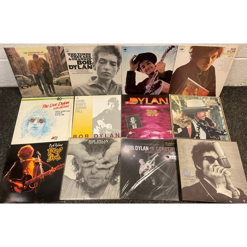 284 - Bob Dylan Vinyl Records LP's, including boxed set, The Bootleg Series, Freewheelin, In Concert, Desi... 