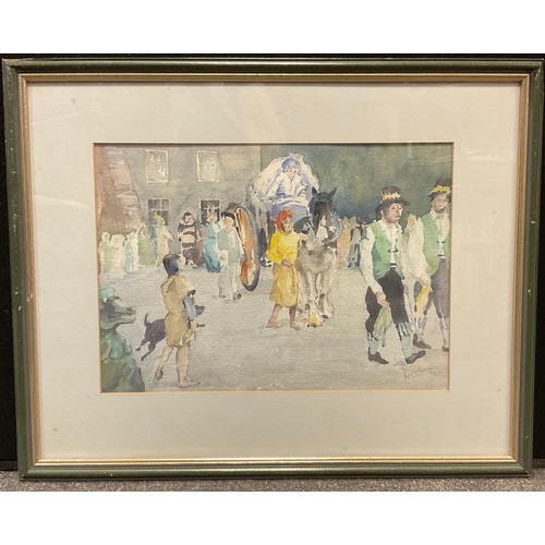 331 - Joyce C. Fountain, ‘Spring Parade’, signed, watercolour.