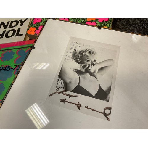 349 - Andy Warhol - signed black and white photograph - Marilyn Monroe - signed by Andy Warhol in pen lowe... 