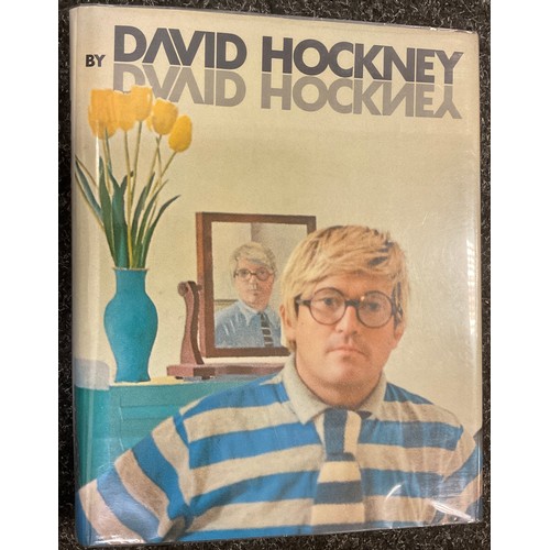 351 - Books - David Hockney - signed - ‘David Hockney by David Hockney’, Edited by Nikos Stangos, Thames a... 