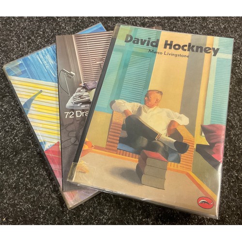 352 - Books - David Hockney - signed - David Hockney, by Marco Livingston, Thames and Hudson;  etc, (3).