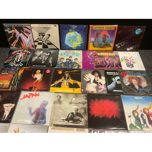 45 - Vinyl records - LPs - YES ‘Time and a Word’, ‘’Fragile’, Japan, ABBA ‘The Album’, Van Morrison ‘Wave... 