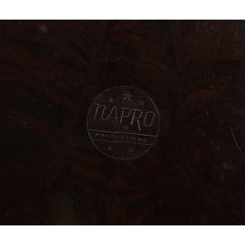 6058 - Juvenalia - an 'Art Deco' style mottled brown bakelite bagatelle board, by Napro Productions, boxed,... 