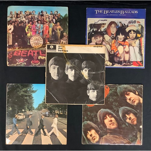 290 - Vinyl Records - Beatles LP's - Sgt Peppers Lonely Hearts Club Band - Rubber Soul - With The Beatles ... 