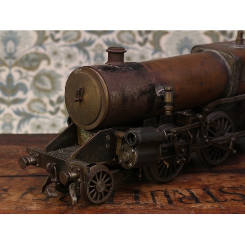 6086 - A scratchbuilt and well-engineered live steam 2-6-0 tank locomotive and six wheel tender, the unpain... 