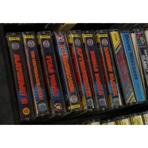 6100 - Retro Gaming & Technology - a collection of forty five ZX Spectrum cassette games in carry case, com... 