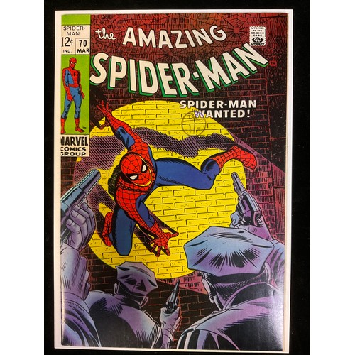 6260 - The Amazing Spider-Man #63, 65-67, 70. (1968-1969). 5 Silver age Marvel Comics, high grade cents cop... 