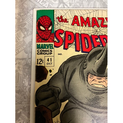 6245 - The Amazing Spider-Man #41. (1966). 1st Appearance of the Rhino, key issue. Written by Stan Lee, Art... 