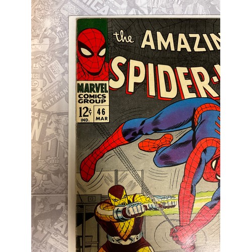 6246 - The Amazing Spider-Man #46 (1967). 1st Appearance of The Shocker. Written by Stan Lee, Artwork by Jo... 