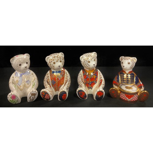 149 - A Royal Crown Derby Teddy Bear paperweight, Christening Teddy Bear, one of a limited edition of 500 ... 