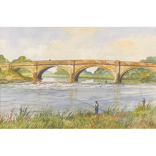 540 - Digby Page (b.1945) 
Swarkestone Bridge, Derby
signed, watercolour, 31.5cm x 48cm