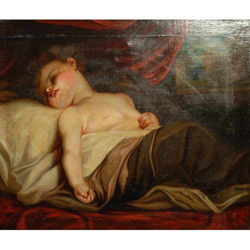 559 - After Sir Joshua Reynolds (19th century)
The Sleeping Child
oil on canvas, 62cm x 74cm