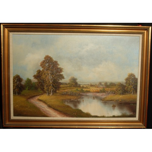 551 - A Busch (20th century)
Landscape
signed, oil on canvas, 58cm x 89cm