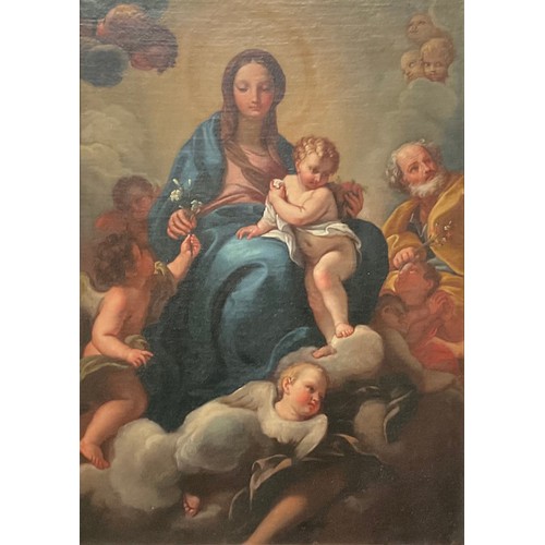 575 - Circle of Carlo Cavaliers Maratti (1625 - 1713)
Madonna and Child Attended by Putti in the Heavens
o... 