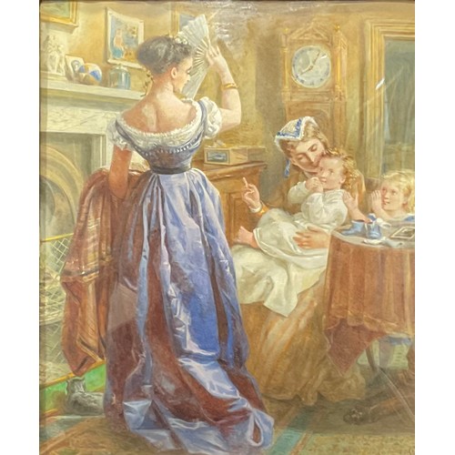 538 - Charles Webb (1830 - 1895)
Out For The Evening
monogrammed, watercolour, 29cm x 23.5cm

Provenance: ... 