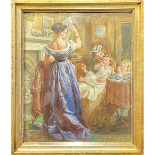 538 - Charles Webb (1830 - 1895)
Out For The Evening
monogrammed, watercolour, 29cm x 23.5cm

Provenance: ... 