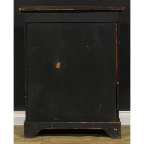 2261 - A Victorian gilt metal mounted walnut and marquetry pier display cabinet, oversailing top above a co... 