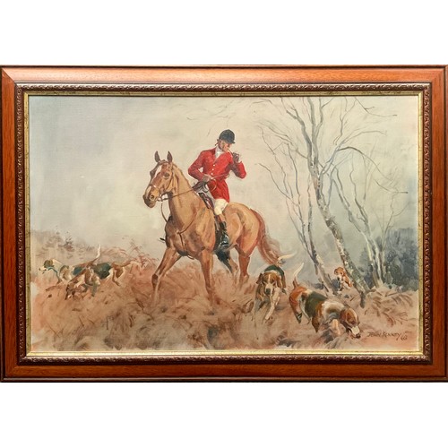 668 - John Theodore Fardley Kenney (1911 - 1972)
Quorn Hunt  
signed, dated '68, oil on canvas, 49cm x 75c... 