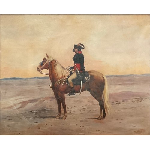 554 - After Edouarde Detaille 
Napoleon in Egypt
bears initial W, oil on canvas, 31cm x 39cm