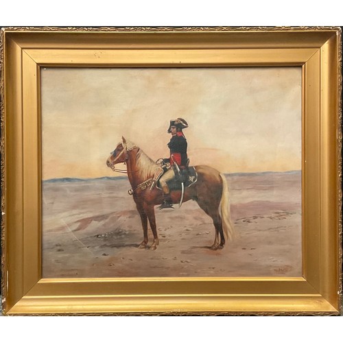 554 - After Edouarde Detaille 
Napoleon in Egypt
bears initial W, oil on canvas, 31cm x 39cm