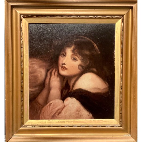 556 - After Jean-Baptiste Greuze (early 20th century)
Girl With Folded Hands
oil on board, 40cm x 36cm