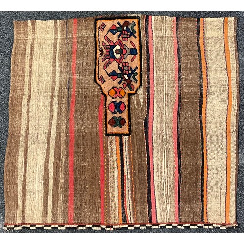 2681 - An early to mid 20th century Tasheh, ‘wheat sack’ wall hanging or rug, Chahar Mahal, West-Central Pe... 