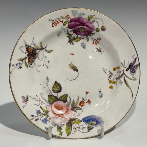 233 - A Derby circular plate, stylised Chinese design, of a mythical beast amongst blossoming prunus, 21.5... 