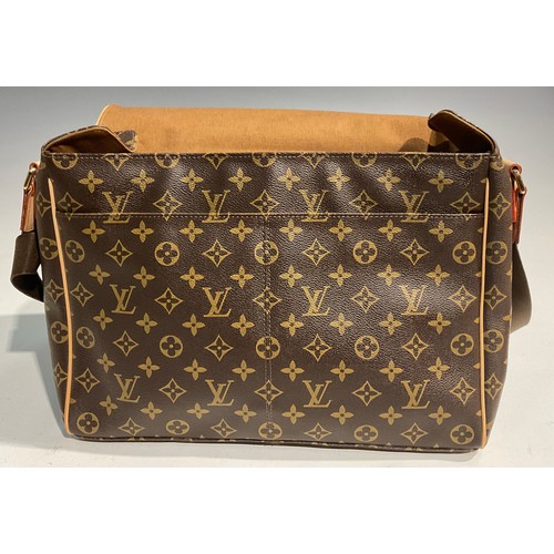 1932 - Designer Luggage - a Louis Vuitton satchel, typically monogrammed, 40cm wide, dust bag and original ... 