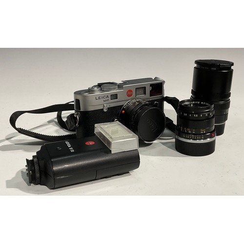 1721 - Photography - a Leica M6 TTL silver body camera; a Leica 35mm f2 Summicron-M ASPH lens; a Leica 90mm... 