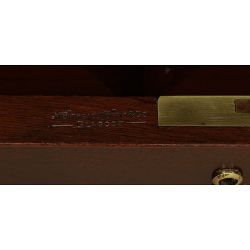 2105 - A George III mahogany secretaire chest on stand, in the manner of William Vile, later retailed by Mu... 