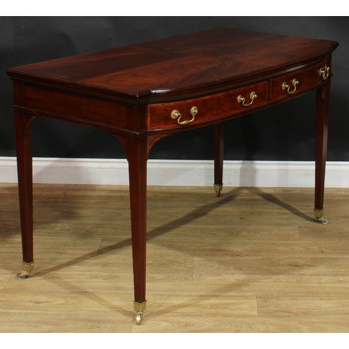 2230 - A George III Revival mahogany side table, by Howard & Sons Ltd, Berners St., stamped and numbered 63... 