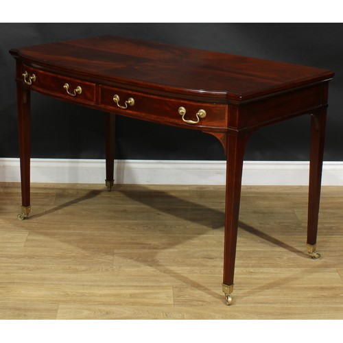 2230 - A George III Revival mahogany side table, by Howard & Sons Ltd, Berners St., stamped and numbered 63... 