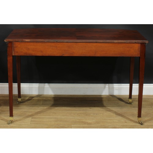 2230 - A George III Revival mahogany side table, by Howard & Sons Ltd, Berners St., stamped and numbered 63... 