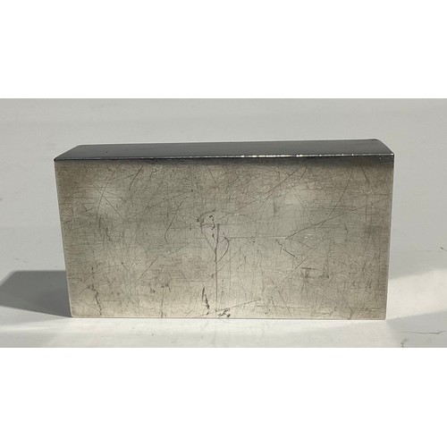 1000 - A late 19th century American silver ingot or desk weight, 