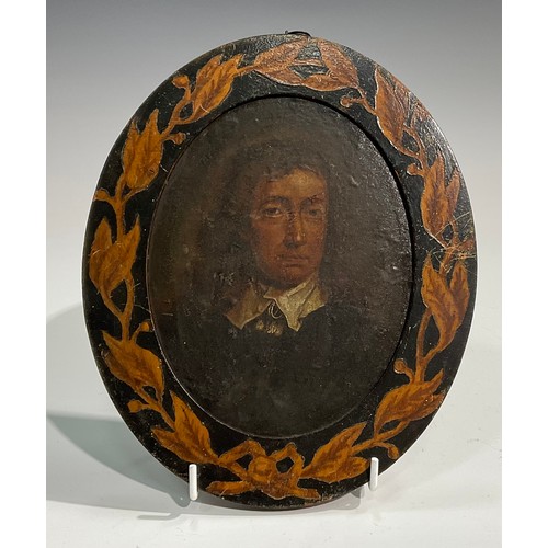 591 - English school, 19th century, a pair, Alexander Pope (1688-1744) and John Milton (1608-1674), bust l... 