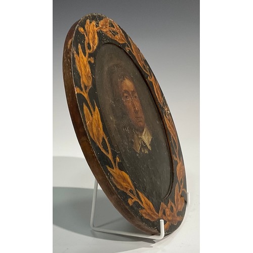 591 - English school, 19th century, a pair, Alexander Pope (1688-1744) and John Milton (1608-1674), bust l... 