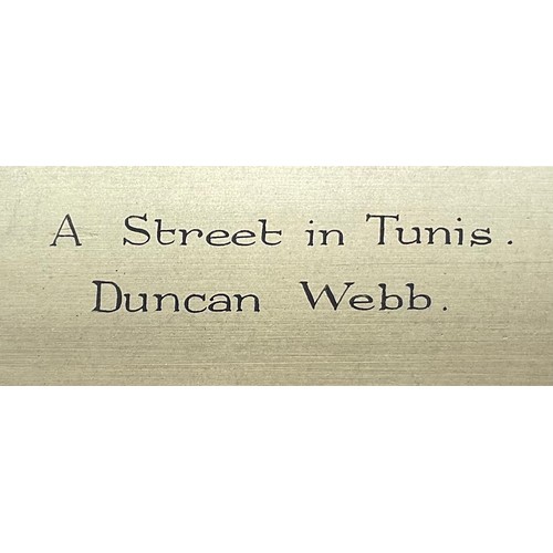 542 - Duncan Webb (Orientalist School 19th century)
A pair, A Street in Cairo and A Street in Tunis
signed... 