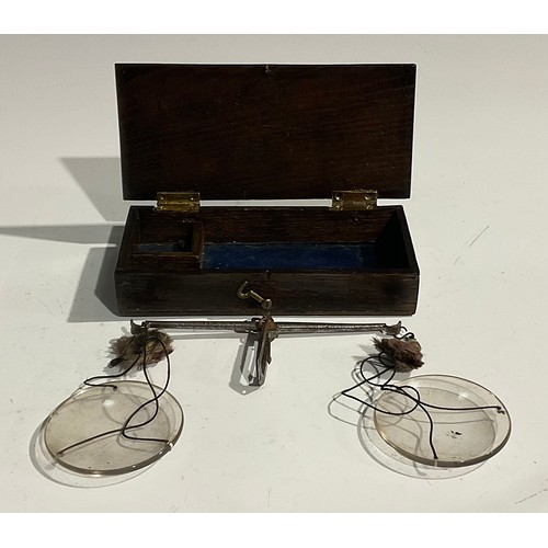 2085 - A pair of George III steel sugar cutters, 23.5cm long, early 19th century; gold scales; candle snuff... 