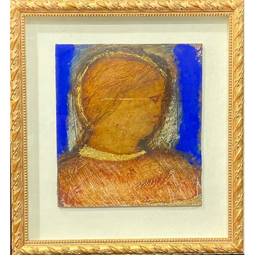 666 - John Emanuel (Bn.1930)
Classical Head
signed in pencil to mount, oil on hardboard, 20cm x 18cm