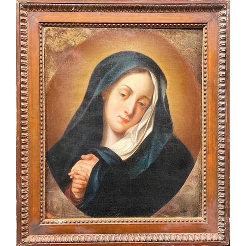 560 - After the Old Master (19th century)
Madonna in Sorrow
within a feigned oval, oil on canvas, 53cm x 4... 