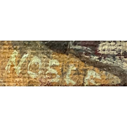 509 - David Noble (mid-20th century)
Riderless Horse
signed, label to verso, oil on hardboard, 18cm x 18.5... 